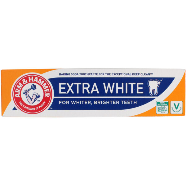 Arm&Hammer, Extra White Care Baking Soda Toothpaste, Pastă de dinți albire cu bicarbonat, 125g