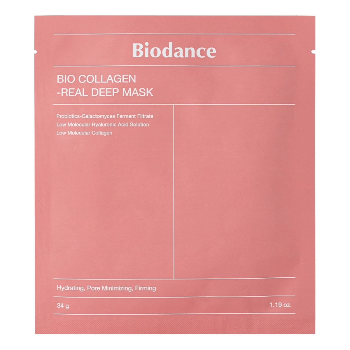 Biodance, Bio-Collagen Real Deep Mask, Mască hidrogel hidratant și fermitate, 34 g