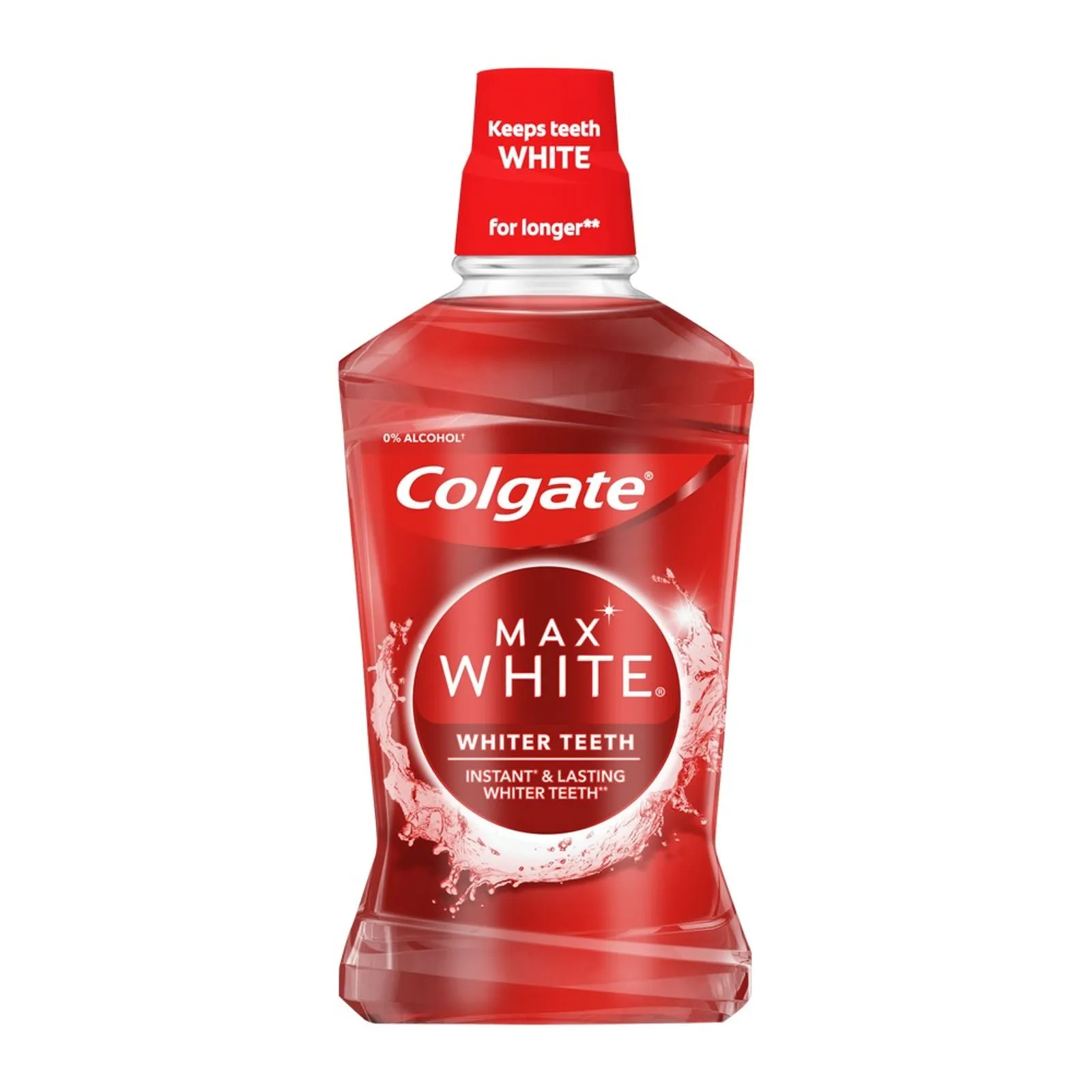 Colgate, Max White Whiter Teeth, Apă de gură pentru albire ușoară, 500 ml