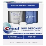 Crest, Pro-Health Gum Detoxify + Whitening Two-Step Toothpaste, Pastă pentru sănătatea gingiilor și albire, 178g