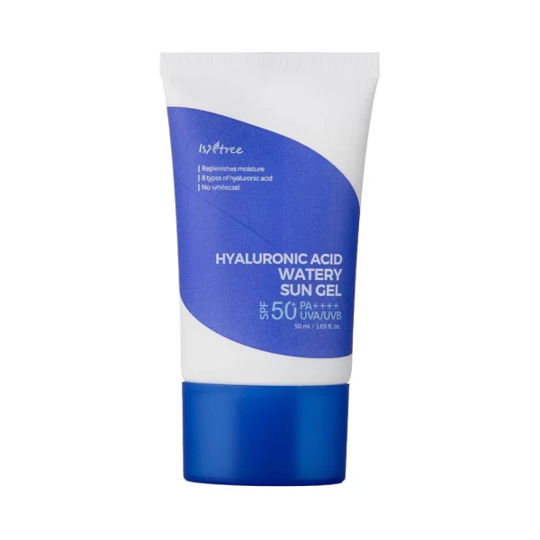 Isntree, Hyaluronic Acid Watery Sun Gel SPF50+ PA++++, Gel hidratant cu acid hialuronic, 50 ml