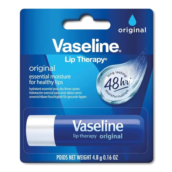 Vaseline, Lip Therapy Original, Balsam hidratant pentru buze, 4.8 g