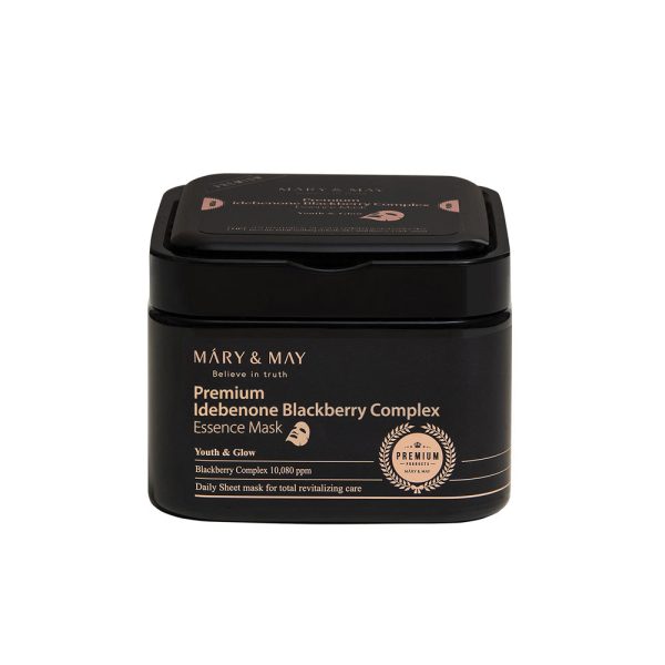 Mary&May, Premium Idebenone Blackberry Complex Essence Mask, Mască esență revitalizantă, 250 g