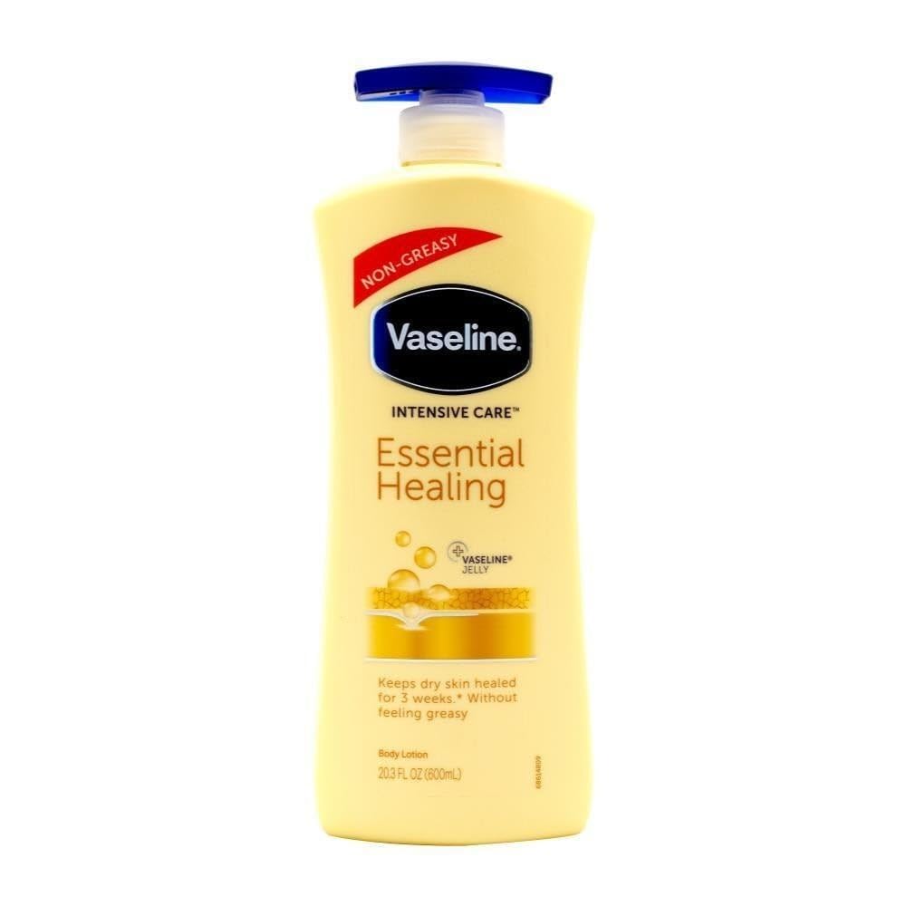 Vaseline, Intensive Care Essential Healing Body Lotion, Lotiune hidratanta pentru piele uscata, 600 ml
