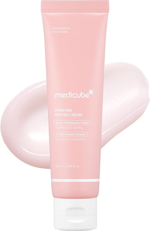 Medicube, PDRN Pink Hyaluronic Moisturizing Cream, Cremă hidratantă și reparatoare, 50 ml