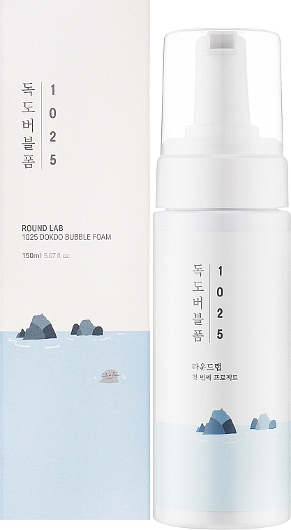 Round Lab, 1025 Dokdo Bubble Foam, Spumă delicată pentru curățare și hidratare, 150 ml