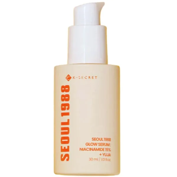 K-Secret, Seoul 1988 Glow Serum: Niacinamide 15% + Yuja, Ser iluminator și uniformizant, 30 ml