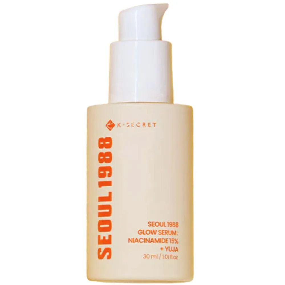 K-Secret, Seoul 1988 Glow Serum: Niacinamide 15% + Yuja, Ser iluminator și uniformizant, 30 ml