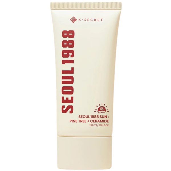 K-Secret, SEOUL 1988 Sun: Pine Tree + Ceramide, Protecție solară hidratantă, 50 ml