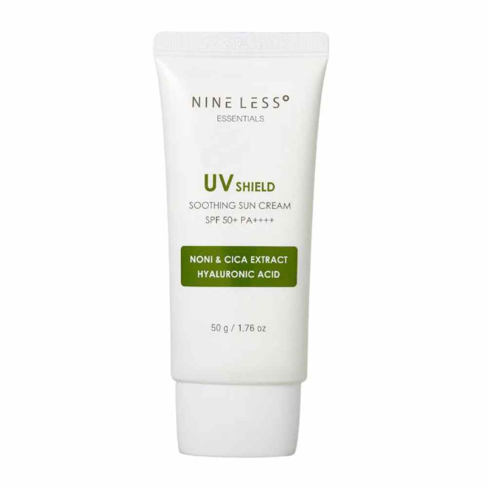Nine Less, Essentials UV Shield Soothing Sun Cream, Cremă protectoare calmantă, 50g