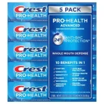 Crest, Pro-Health Advanced Deep Clean Mint Toothpaste, Pastă de dinți pentru igienă profundă, 167 g 5pack