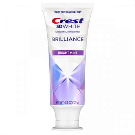 Crest, 3D White Brilliance Bright Mint Toothpaste, Pastă de dinți albire și protecție, 121 g