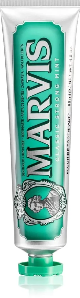 Marvis, Classic Strong Mint Toothpaste, Pastă de dinți revigorantă, 85 ml