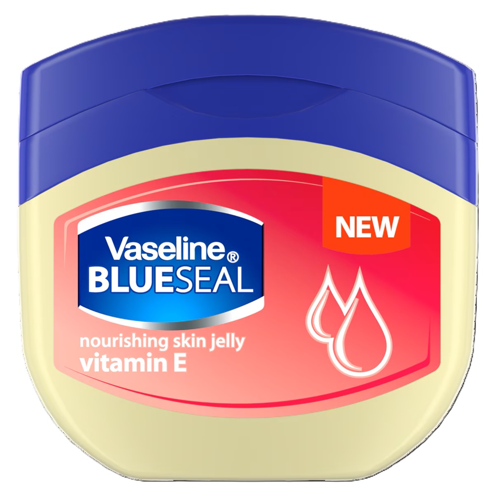 Vaseline, Blue Seal Nourishing Skin Jelly with Vitamin E, Balsam hidratant și protector, 100 ml