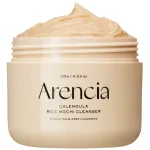 Arencia, Calendula Rice Mochi Cleanser, Gel spumant calmant pentru ten sensibil, 120g