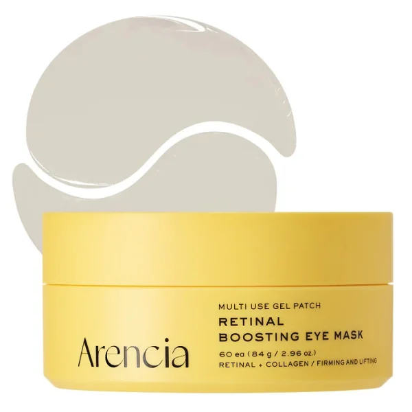 Arencia, Retinal Boosting Eye Mask Patch, Plasturi hidrogel pentru hidratare si fermitate, 84 g