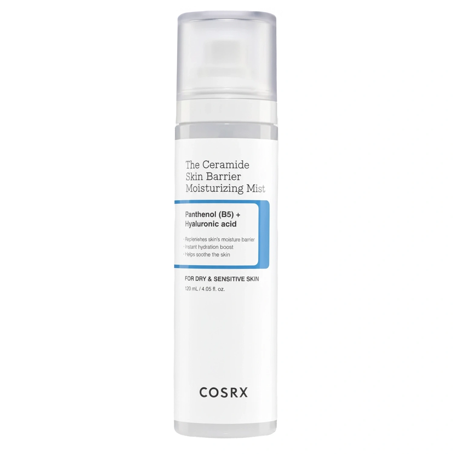 Cosrx, The Ceramide Skin Barrier Moisturizing Mist, Spray hidratant pentru barieră, 120 ml