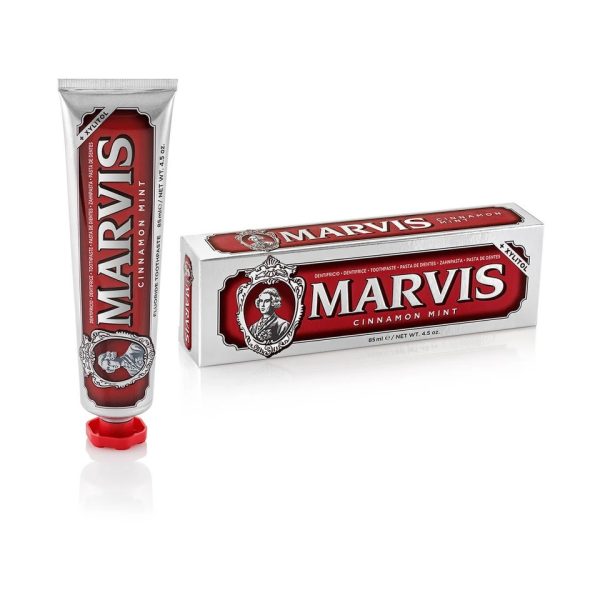 Marvis, Cinnamon Mint Toothpaste, Pastă de dinți revitalizantă, 85 ml
