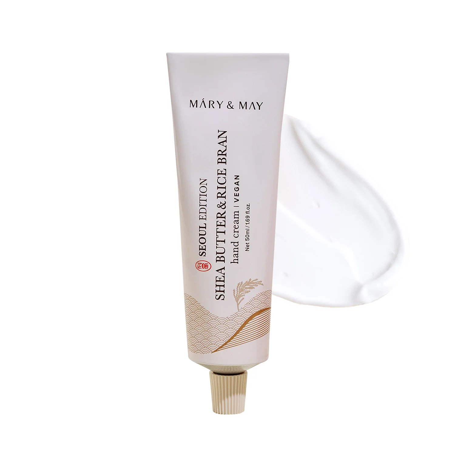 Mary&May, Shea Butter & Rice Bran Hand Cream, Cremă nutritivă pentru mâini, 50 ml