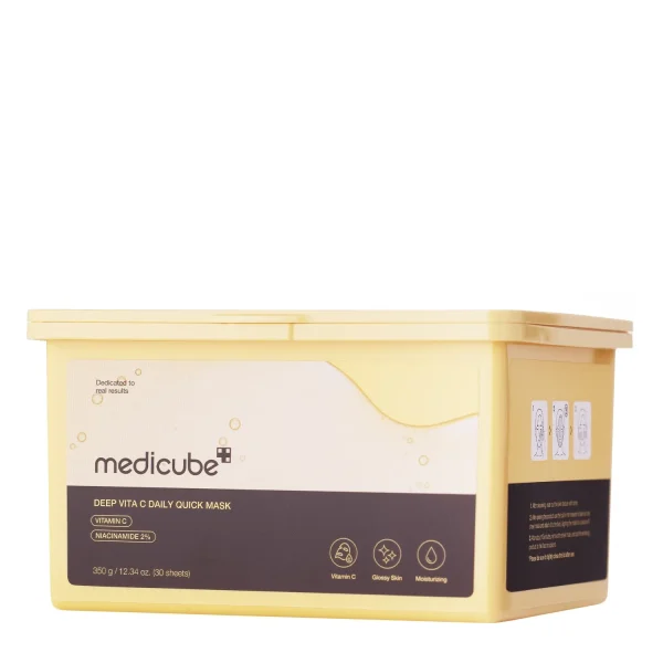 Medicube, Deep Vita C Daily Quick Mask, Mască iluminatoare rapidă, 30 bucăți