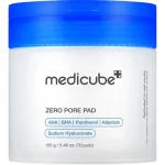 Medicube, Zero Pore Pads 2.0, Pads exfoliante și reglatoare sebum, 70 plasturi