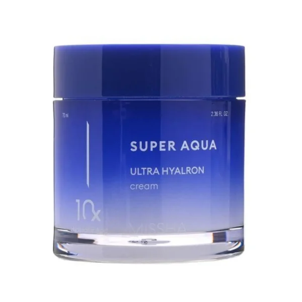 Missha, Super Aqua Ultra Hyalron Cream, Cremă hidratantă intensă, 70 ml