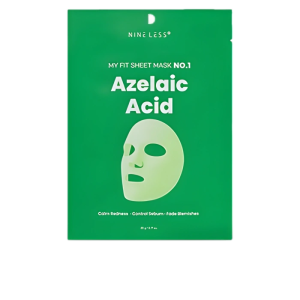 Nine Less, My Fit Sheet Mask No.1: Azelaic Acid, Mască calmantă și corectoare, 20g