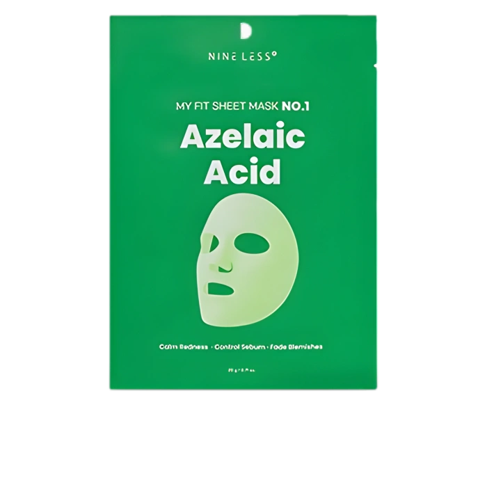 Nine Less, My Fit Sheet Mask No.1: Azelaic Acid, Mască calmantă și corectoare, 20g