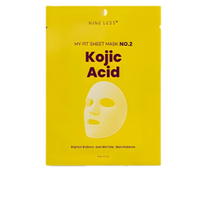 Nine Less, My Fit Sheet Mask No.2: Kojic Acid, Mască iluminatoare pentru pete, 20g