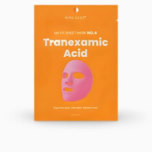 Nine Less, My Fit Sheet Mask No.4 Tranexamic Acid, Mască iluminatoare pentru pete, 20 g