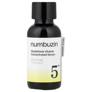 Numbuzin, No.5+ Glutathione Vitamin Concentrated Serum, Ser anti-pete și iluminator, 30 ml