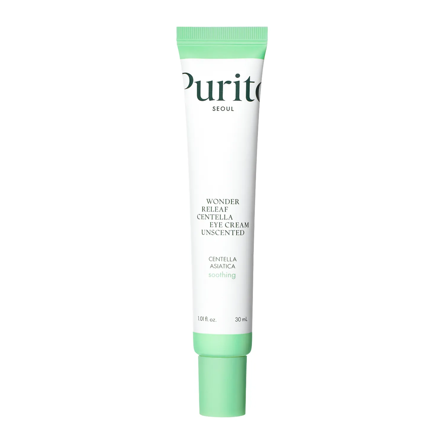 Purito, Wonder Releaf Centella Eye Cream Unscented, Cremă calmantă pentru zona ochilor, 30 ml