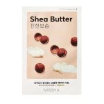 Missha, Airy Fit Sheet Mask Shea Butter, Mască hidratantă nutritivă, 19 g