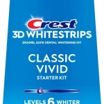 Crest Benzi 3D Whitestrips Classic Vivid, 10 plicuri, 6% concentratie, tratament albirea dintilor