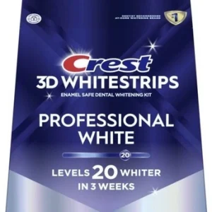 20 Plicuri, Benzi Crest 3D White Professional Effects, 10% concentratie, tratament pentru albirea dintilor