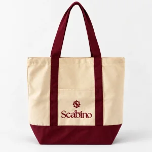 Geanta tote Bag Scabino Logo brodat fata