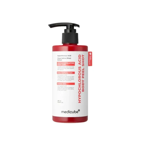 Medicube, Hypochlorous Acid Body Peel Shot, Spray peeling blând exfoliant, 280ml