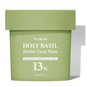 P.Calm, Holy Basil Bubble Deep Mask, Mască spumantă pentru curățare pori, 90g