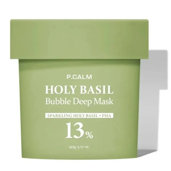 P.Calm, Holy Basil Bubble Deep Mask, Mască spumantă pentru curățare pori, 90g