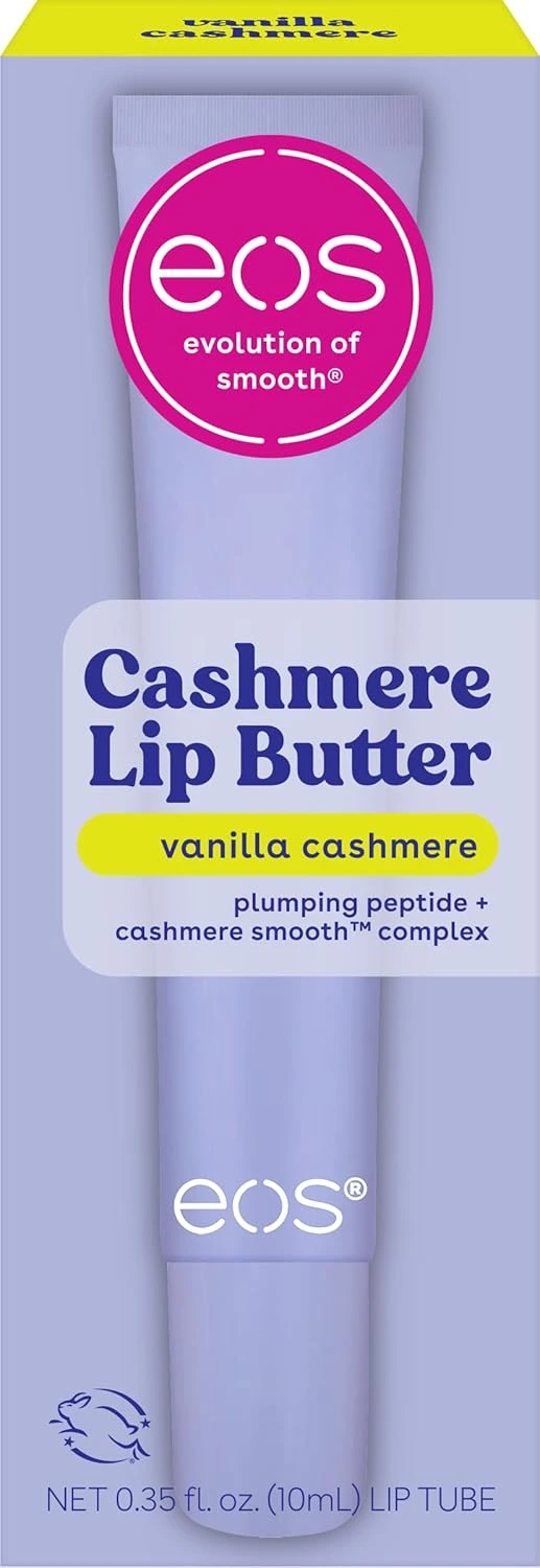 Eos, Cashmere Lip Butter Vanilla Cashmere, Balsam hidratant de buze, 10 ml