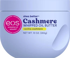 Eos, Cashmere Whipped Oil Body Butter Vanilla Cashmere, Unt bogat hidratant cu shea şi argan, 283 g