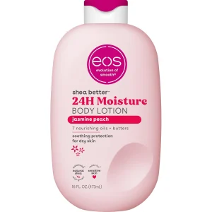 Eos, Shea Better 24H Moisture Jasmine Peach Body Lotion, Loțiune hidratantă, 473 ml