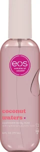 Eos, Cashmere Body Mist Coconut Waters, spray parfumat de corp hidratant, vegan, 177 ml