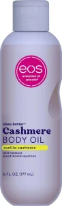Eos, Cashmere Oil Vanilla, ulei de corp hidratant cu aromă de vanilie, vegan, 177 ml