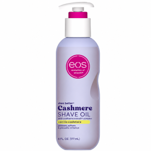 Eos, Cashmere Shave Oil Vanilla Cashmere, ulei de ras hidratant pentru corp, vegan, 177 ml