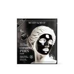 Mary& May Vegan Collagen Charcoal PDRN Mask, Mască hidrogel purificatoare și fermitate, 30g