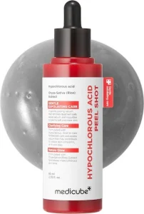 Medicube, Hypochlorous Acid Peel Shot, Exfoliant blând și calmant, 80 ml