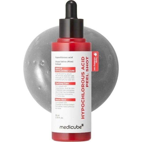 Medicube, Hypochlorous Acid Peel Shot, Exfoliant blând și calmant, 80 ml