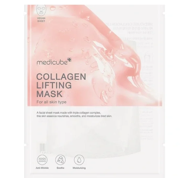 Medicube, Triple Collagen Lifting Sheet Mask, Mască lifting și fermitate, 27g