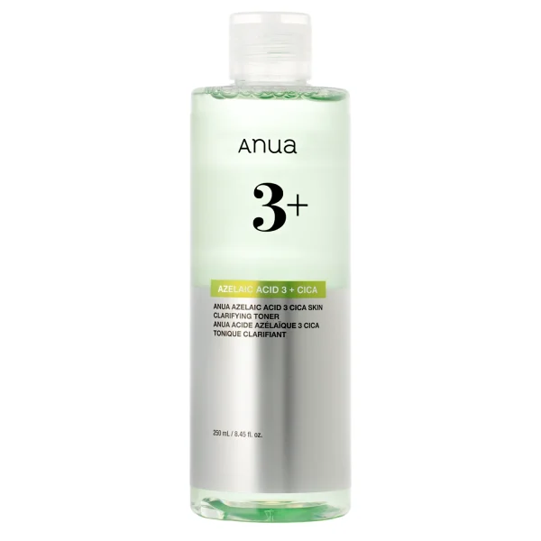 ANUA Azelaic Acid 3 Cica Skin Clarifying Toner, 250 ml